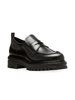 Refresh 44MM Leather Platform Penny Loafers