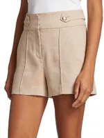 Runo Linen-Blend Shorts