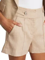 Runo Linen-Blend Shorts