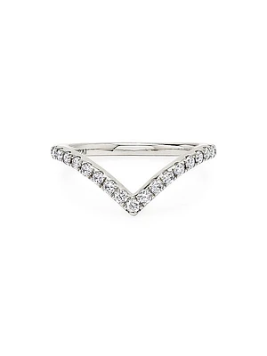 Eternity Bands 14K White Gold & 0.38 TCW Lab-Grown Diamond Signature V Band