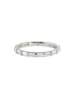 Eternity Bands 14K Gold & 0.78 TCW Lab-Grown Diamond Baguette Bar Band