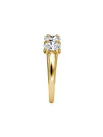 Eternity Bands 14K Gold & 1.25 TCW Lab-Grown Diamond Five-Stone Oval Band