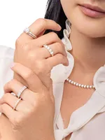 Eternity Bands 14K Gold & 1.25 TCW Lab-Grown Diamond Five-Stone Oval Band