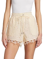 Star Lace Drawstring Shorts