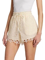 Star Lace Drawstring Shorts