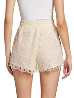Star Lace Drawstring Shorts