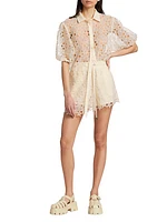 Star Lace Drawstring Shorts