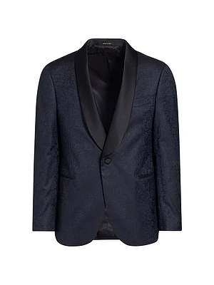 COLLECTION Sparkle Floral Wool-Blend One-Button Suit Jacket