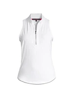 Vesta Sleeveless Half-Zip Top