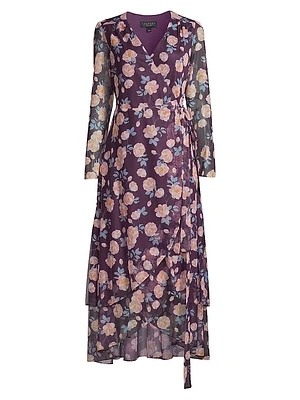 Floral Wrap Maxi Dress