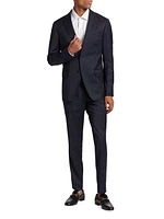 COLLECTION Plaid Single-Breasted Slim-Fit Suit