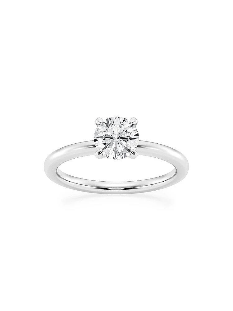 14K Gold & Round Lab-Grown Diamond Solitaire Ring/1.00-5.00 TCW