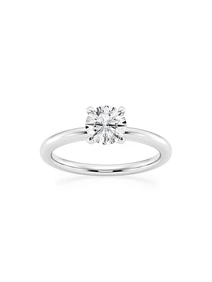 14K Gold & Round Lab-Grown Diamond Solitaire Ring/1.00-5.00 TCW