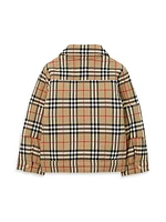 Little Kid's & Kid's Check Quilted Jacket