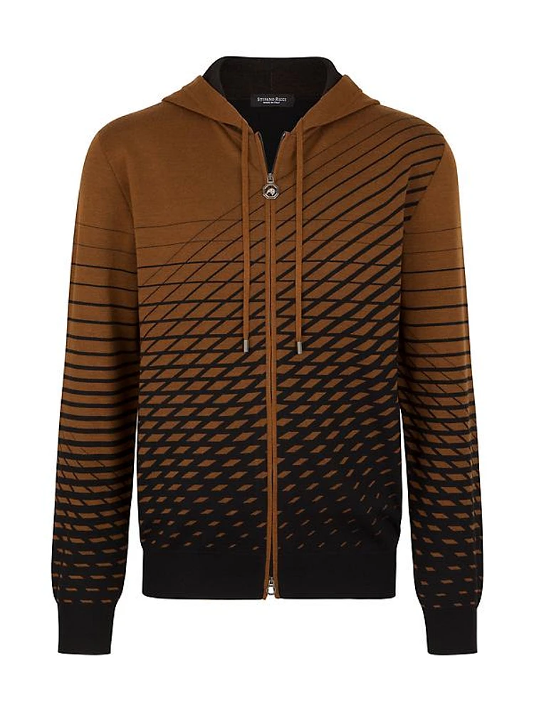 Knit Hooded Jogging Hoodie