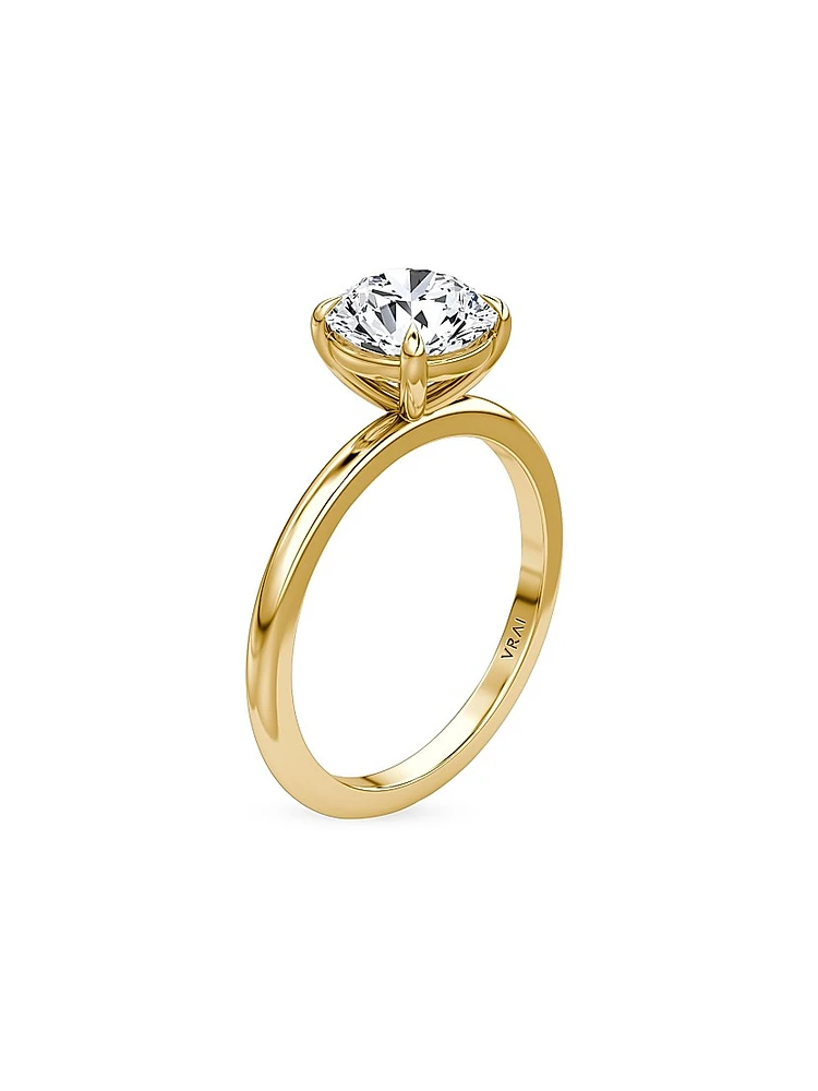 VRAI x Saks 18K Yellow Gold & Lab-Grown Diamond Solitaire Engagement Ring/1.00-2.00 TCW