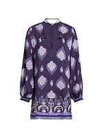 Color Of Silence Printed Jacquard Top