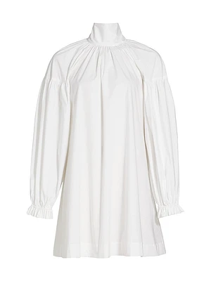 Tie-Neck Shift Dress