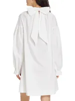 Tie-Neck Shift Dress