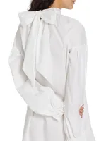 Tie-Neck Shift Dress