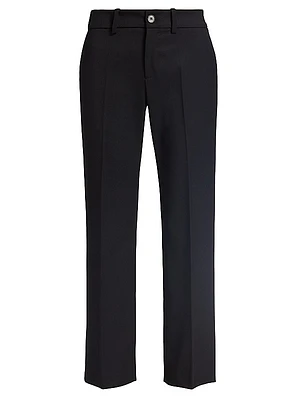 Stretch-Wool Cropped Trousers