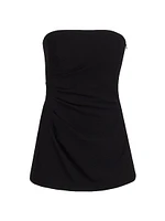 Draped Strapless Top