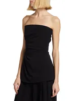 Draped Strapless Top