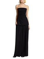 Draped Strapless Top