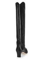 Western Wally 50MM Leather Knee-High Boots