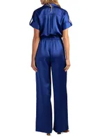 Atlas Sky Satin Jumpsuit