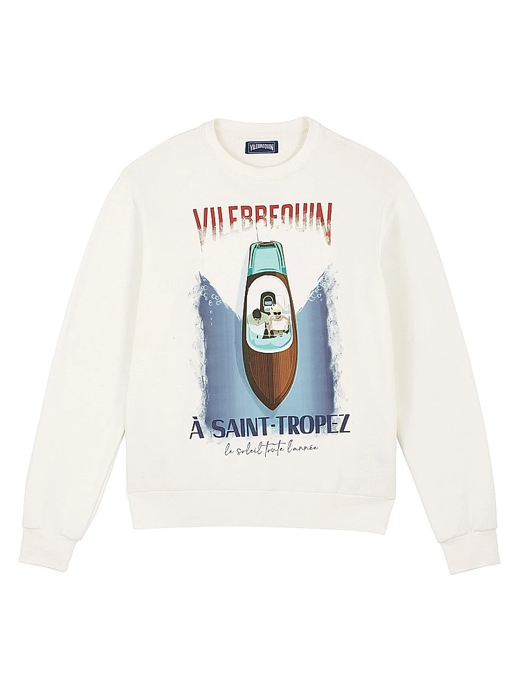 Inboard Boat Crewneck Sweatshirt