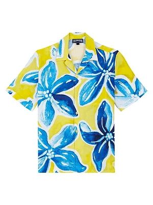 Raia Floral Button-Front Shirt
