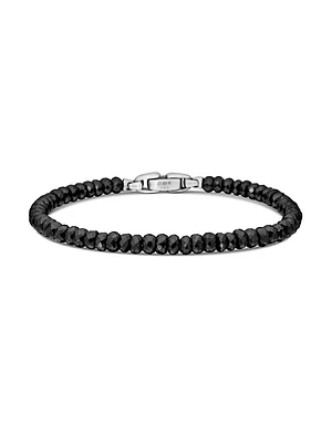 Spiritual Beads Faceted Bracelet Sterling Silver
