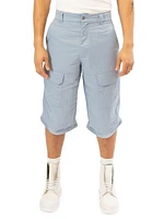 Wide-Leg Cargo Shorts