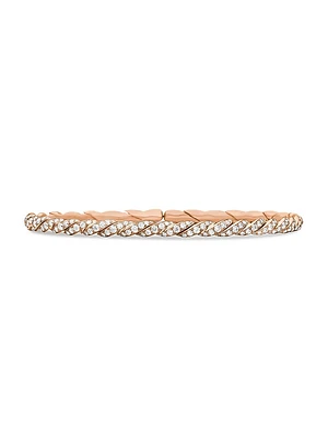 Sculpted Cable Flex Bracelet 18K Rose Gold