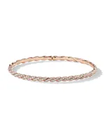 Sculpted Cable Flex Bracelet 18K Rose Gold
