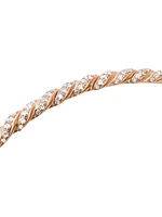 Sculpted Cable Flex Bracelet 18K Rose Gold