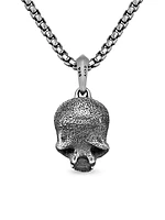 Memento Mori Skull Amulet in Sterling Silver