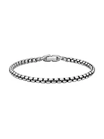 Box Chain Bracelet Sterling Silver