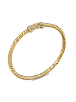 Buckle Cablespira Bracelet in 18K Yellow Gold
