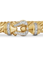 Buckle Cablespira Bracelet in 18K Yellow Gold