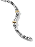Double Box Chain Bracelet Sterling Silver