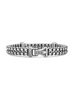 Double Box Chain Bracelet Sterling Silver