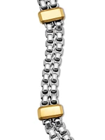 Double Box Chain Bracelet Sterling Silver