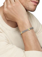 Double Box Chain Bracelet Sterling Silver