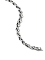 Faceted Link Bracelet in Sterling Silver, 9mm