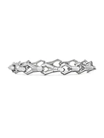 Faceted Link Bracelet in Sterling Silver, 9mm