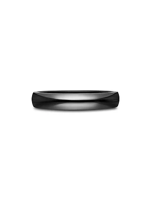 DY Classic Band Ring Black Titanium, 4mm