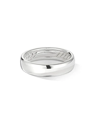 DY Classic Band Ring 18K White Gold