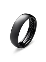 DY Classic Band Ring Black Titanium
